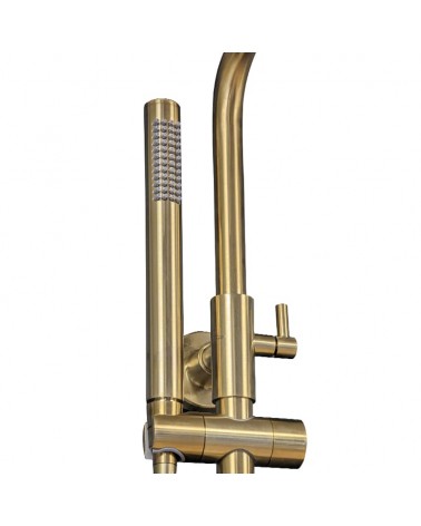 Colonne de douche thermostatique OR brossé