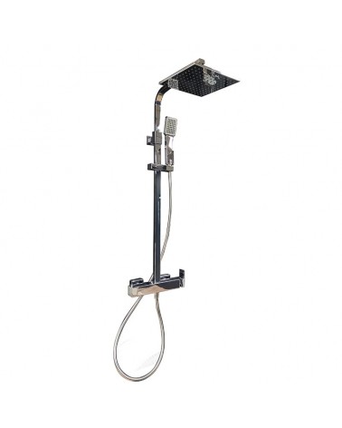 Colonne de douche thermostatique carré chrome