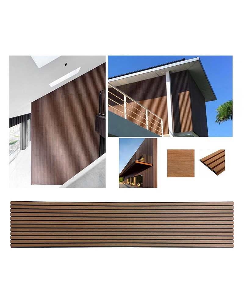 Panneau Mural Façade Extérieur PVC Bois 2900x219 mm | InOutlet