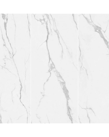 carrelage marbre blanc poli grand format 120x280 cm