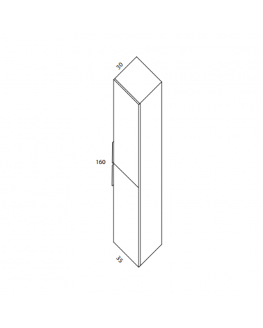 Meuble Colonne de Salle de Bain en Bois | InOutlet Carrelage