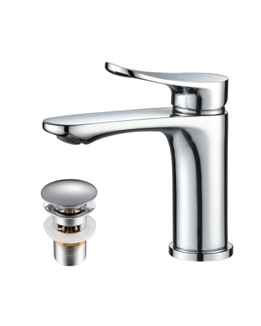 Mitigeur lavabo "Cloud" Chrome  (Laiton)| InOutlet