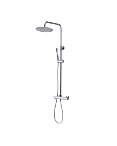 Colonne de douche Thermostatique Mist Rond 25 cm - Chrome