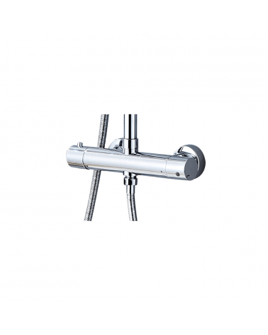 Colonne de douche Thermostatique Mist Rond 25 cm - Chrome