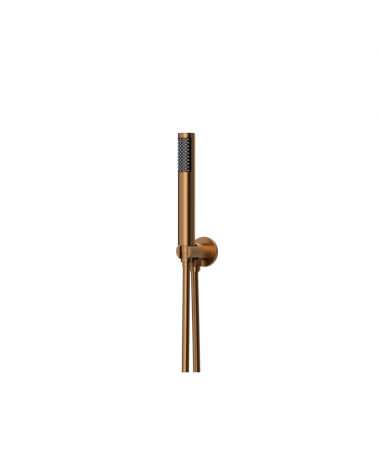 Colonne de douche Encastrée Slim Rond 25 cm - Or Rose Brossé