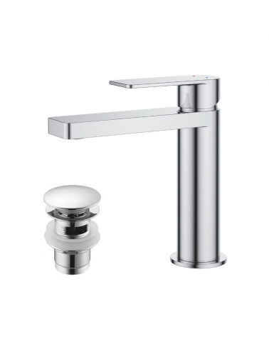 Mitigeur lavabo "London" Chrome  (Laiton)| InOutlet