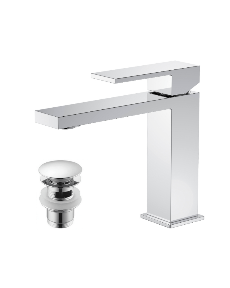 Mitigeur lavabo "Sidney" Chrome  (Laiton)| InOutlet