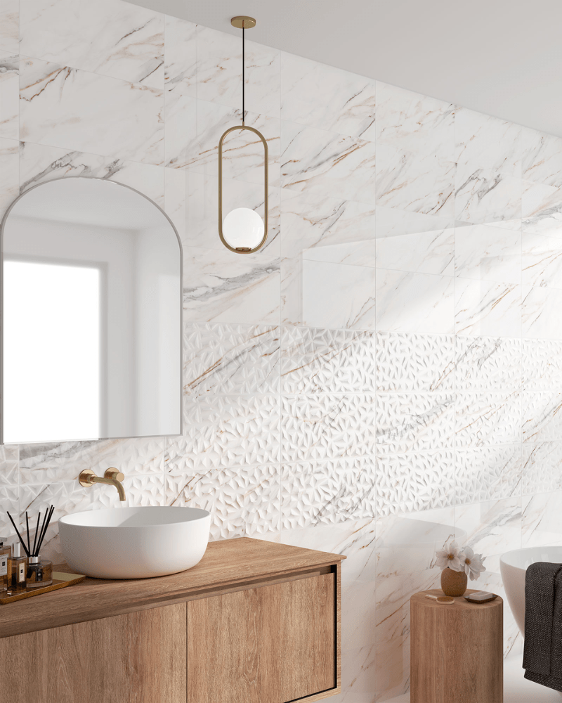 Faïence Marbre Brillant 25x50 cm Marmol Gold | Inoutlet Carrelage