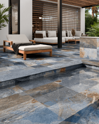 Carrelage Imitation Pierre de Bali Aspen Blue 30X60 cm| Inoutlet