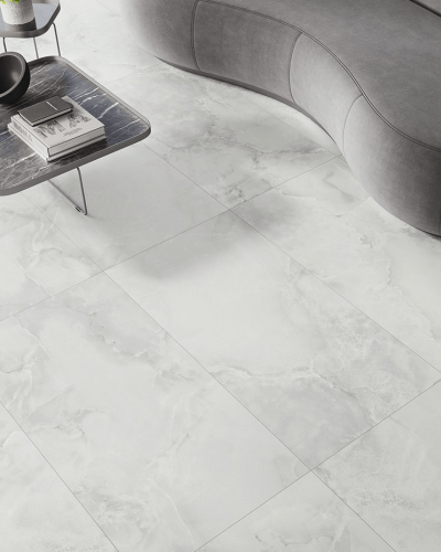 Carrelage Onyx Blanc -  Lumineux finition polie 60X120 cm  | Inoutlet
