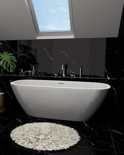 Carrelage Marbre Noir Ainara Poli Rect. 60X120 cm| Inoutlet