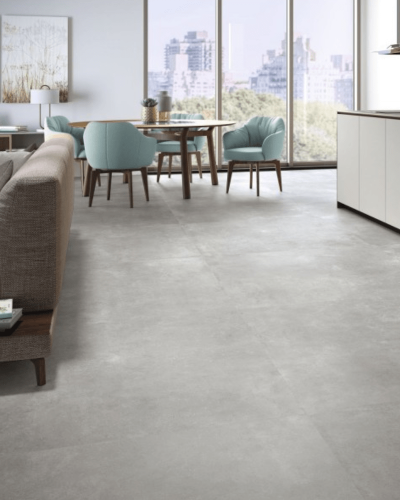 Carrelage 120x120 cm Effet Béton Ciré Gris  | Inoutlet