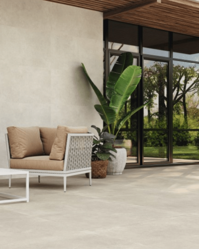 Carrelage 120x120 cm Effet Béton Ciré Gris  | Inoutlet