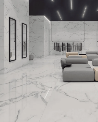 Carrelage Marble Blanc mate 100X100 cm| Inoutlet Carrelage