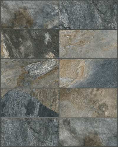 Carrelage Imitation Pierre de Bali Aspen Multicolor 30X60 cm| Inoutlet