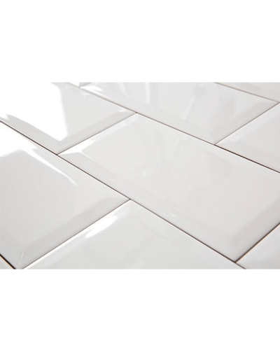 Faïence Carreau Metro Blanc Brillant 10X20 cm  | Inoutlet Carrelage