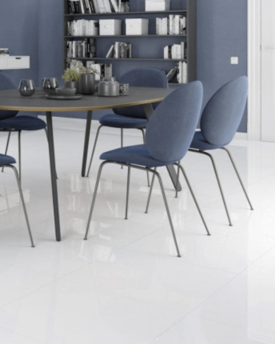 Carrelage Blanc Intense Brillant Rectifié 60x60 cm | InOutlet