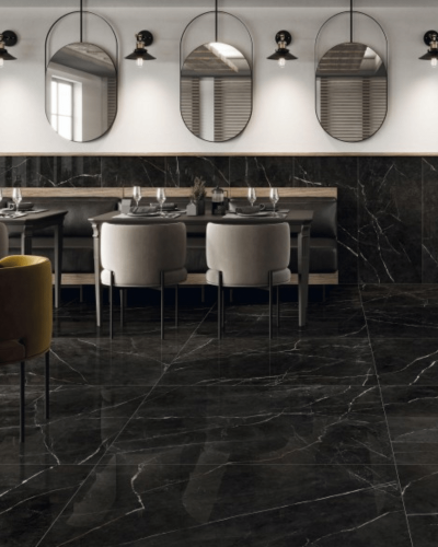 Carrelage Marbre Noir Poli 60X120 cm| Inoutlet Carrelage