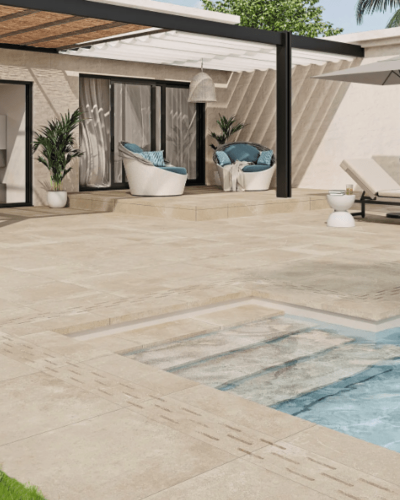 Carrelage Grand Format 120x120 cm Rectifié Beige | InOutlet