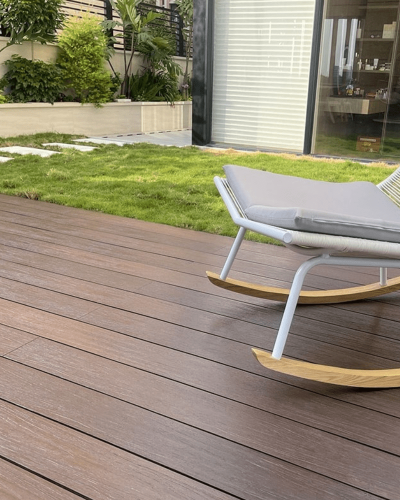Lame de Terrasse Composite Walnut 13,9X280 cm | Inoutlet Carrelage
