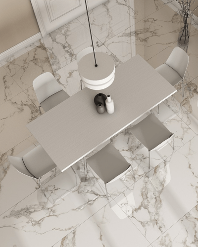 Carrelage Luar White Rect. Poli 60X120 cm| Inoutlet Carrelage