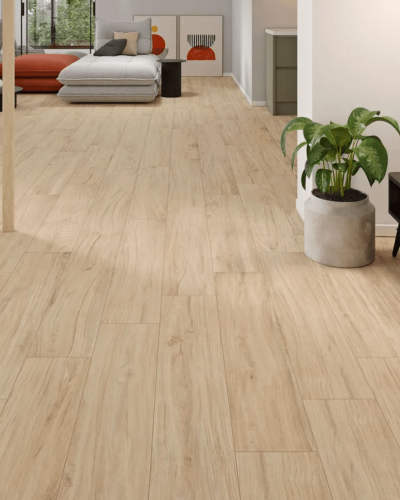 Carrelage Effet Bois Clair 23x120 cm aspect naturel| InOutlet