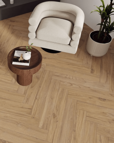 Carrelage Effet Parquet Foncé 23x120 cm aspect naturel| InOutlet