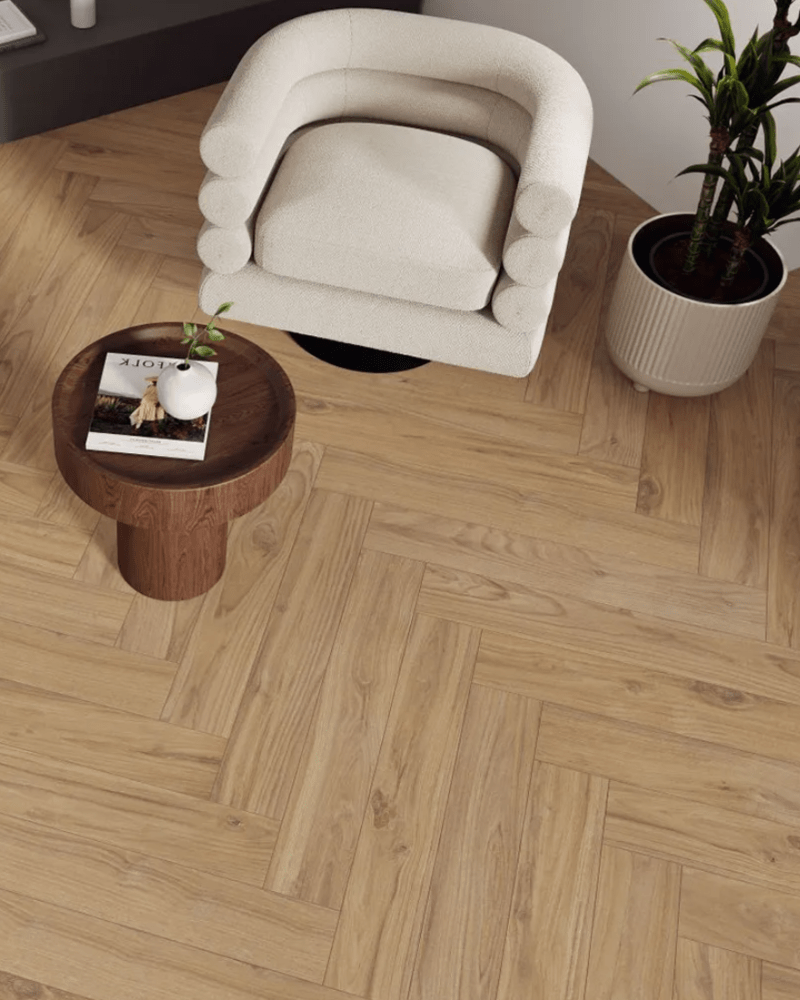 Carrelage Effet Parquet Foncé 23x120 cm aspect naturel| InOutlet