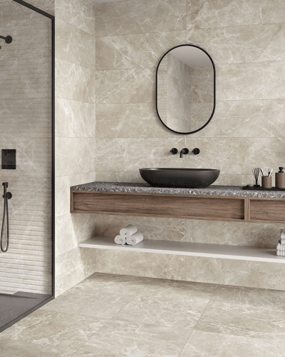 Carrelage Marbre Beige Mate Rect. 60X120 cm| Inoutlet Carrelage