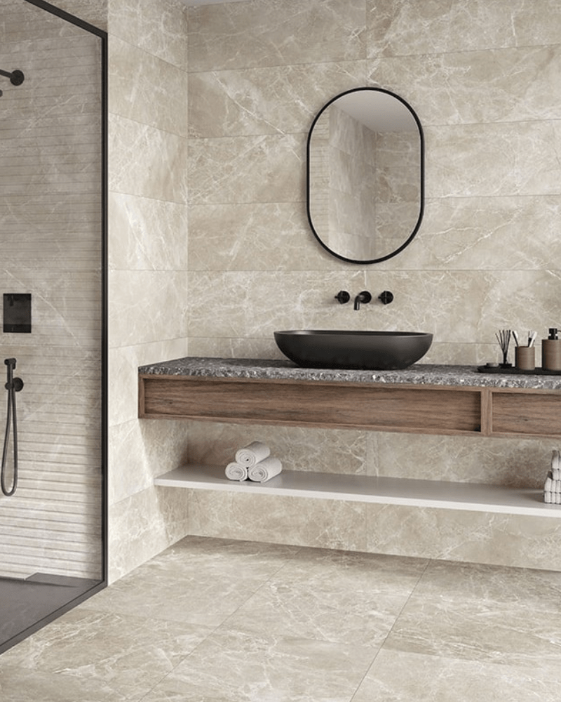 Carrelage Marbre Beige Mate Rect. 60X120 cm| Inoutlet Carrelage