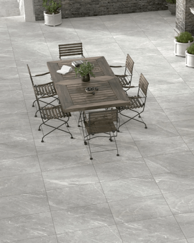 Carrelage Pierre Grise Antidérapant Rect. 60X120 cm | InOutlet