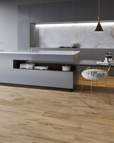 Carrelage Sagano Almond Aspect Parquet blanchi 20x120 cm | InOutlet