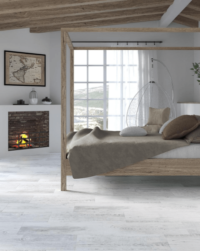 Carrelage Imitation parquet Blanc 20x75 cm | Inoutlet Carrelage