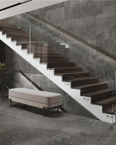 Carrelage Marbre Gris Anthracite Rect. Poli 60X120 cm| Inoutlet