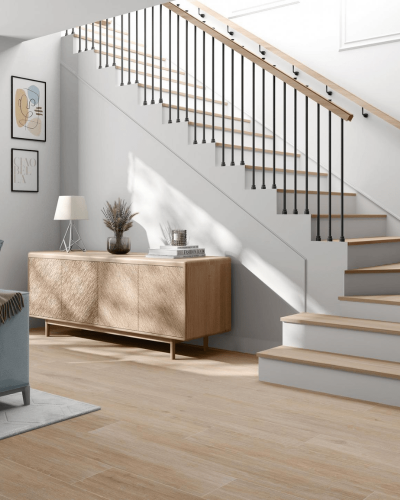 Carrelage Rectifié Imitation Parquet Clair 20x120 cm| Inoutlet Carrelage