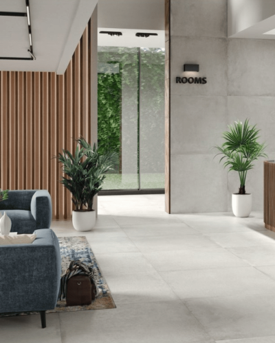 Carrelage XXL 120x120 cm Gris Intérieur & Extérieur | InOutlet