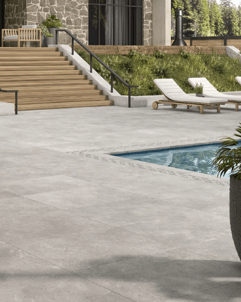 Carrelage Rockland Grey Rect. 60X60 cm (20 mm) Terrasse | Inoutlet