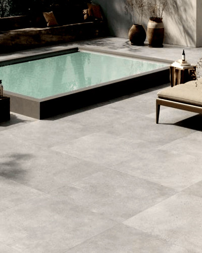 "Concrete Gris" Carrelage Béton Gris Antidérapant 75x75 cm| InOutlet