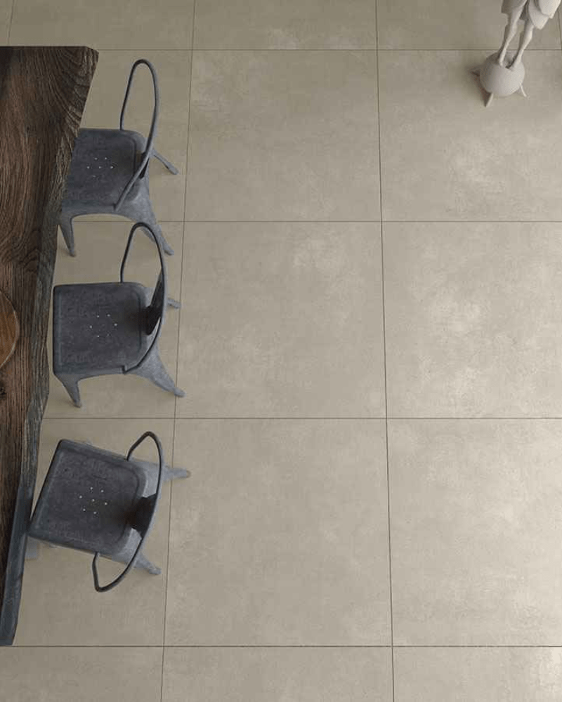 Carrelage Béton Ciré Gris Clair Mate 100X100 cm Rectifié| InOutlet