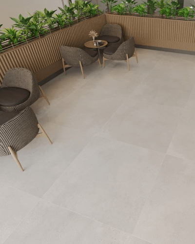 Carrelage Dominica Greige Béton Ciré Mat Rect. 120X120 cm  | InOutlet