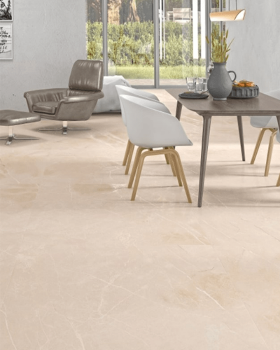 Carrelage Marbre Beige Mat Texturé  Rect. 120x120 cm| InOutlet