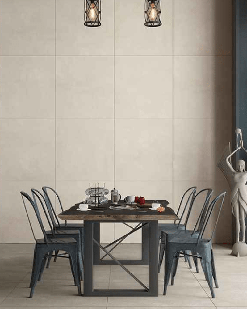 Carrelage Béton Ciré Beige  Mate 100X100 cm Rectifié| InOutlet