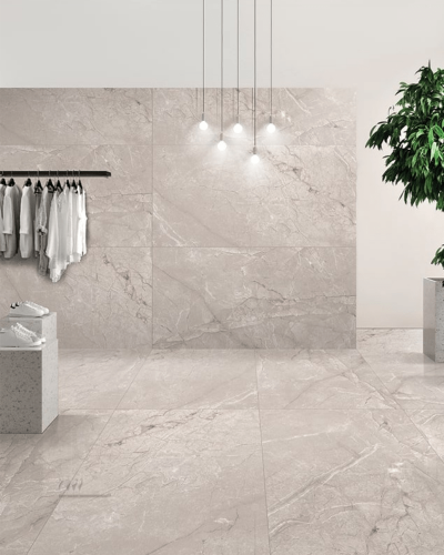 Carrelage Imitation Marbre Gris Poli  80x160 cm| InOutlet