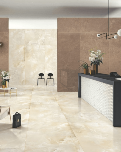 Carrelage Favorite imitation Onyx Beige Poli Rect 60x120 cm| InOutlet