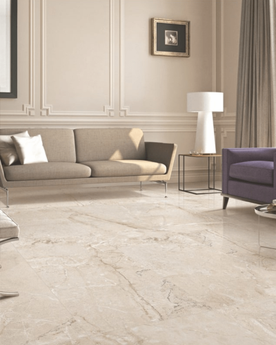 CarrelageRaymi imitation Marbre Beige Poli Rect 60x120 cm| InOutlet