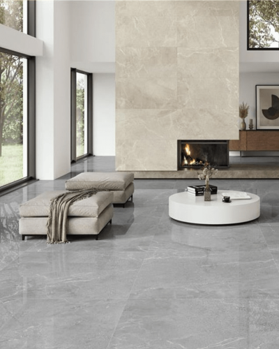 Carrelage Imitation marbre Beige Poli rectifié 60x120cm| Inoutlet