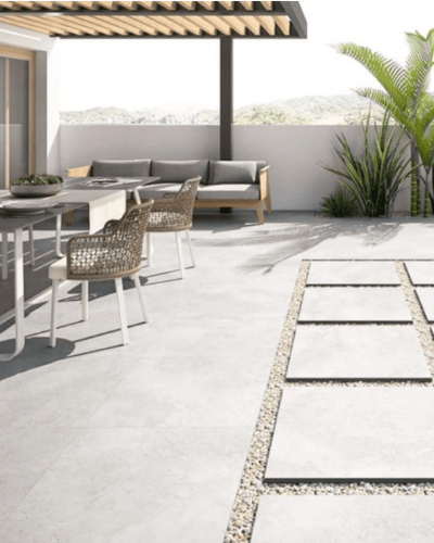 Carrelage Antidérapant Effet Pierre Blanche 60x60 cm| InOutlet