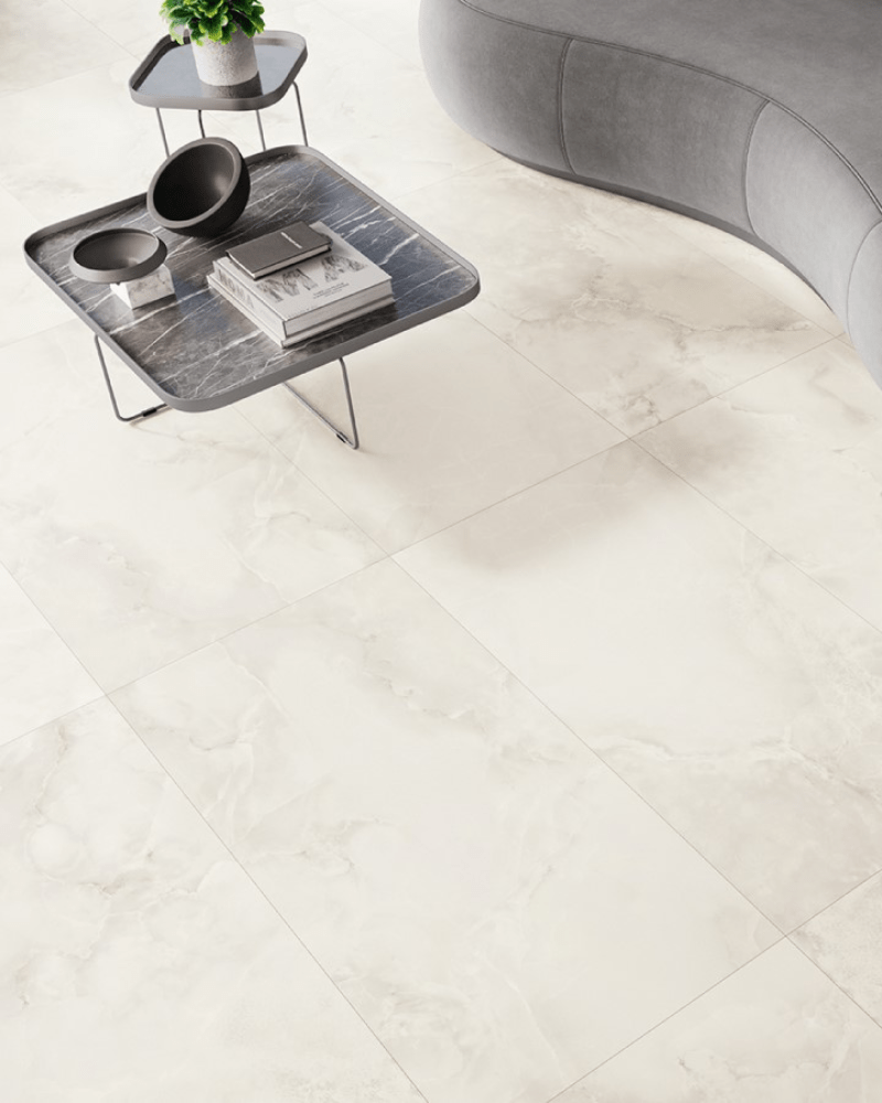 Carrelage beige élégant à la finition satinée 60X120 cm  | Inoutlet Carrelages