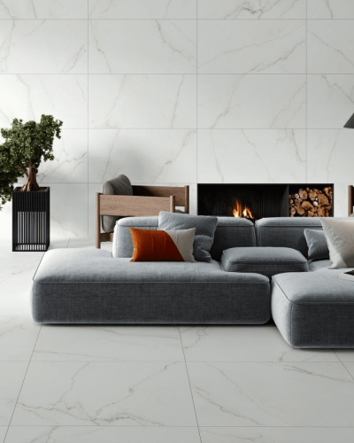 Carrelage Marbré Blanc 60x120 cm| Inoutlet Carrelage