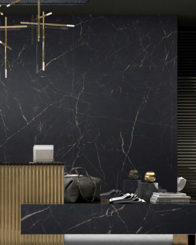 Carrelage Grand Format Maxitech Saint Laurent Black Pulido Rect. 120x280 cm| InOutlet Carrelages